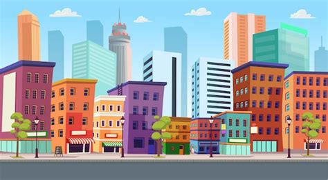 cartoon city background|More.